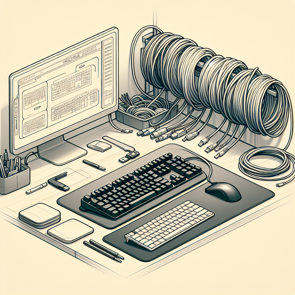 ¿Cuál es la mejor solución de gestión de cables para teclados mecánicos con cable?