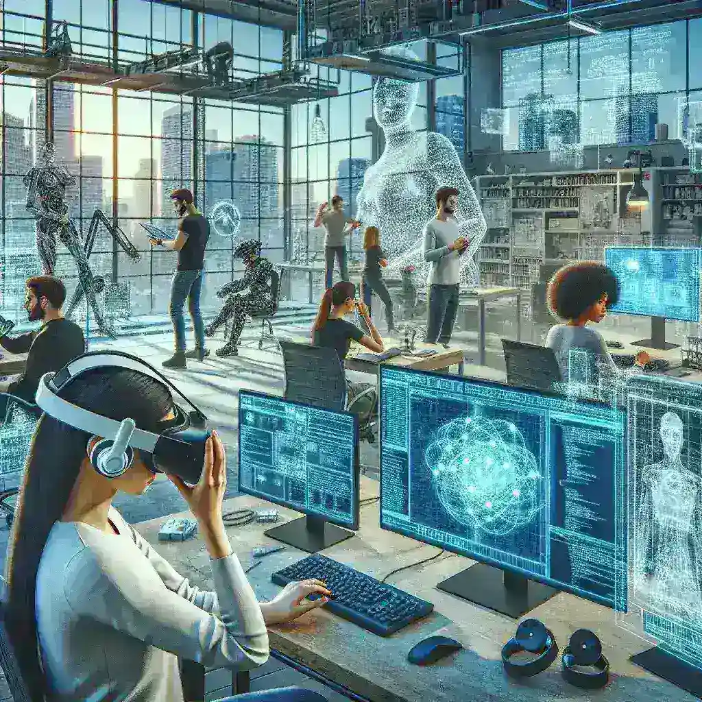 "Movistar's new Extended Reality Laboratory in Madrid featuring state-of-the-art technology for immersive virtual experiences."
