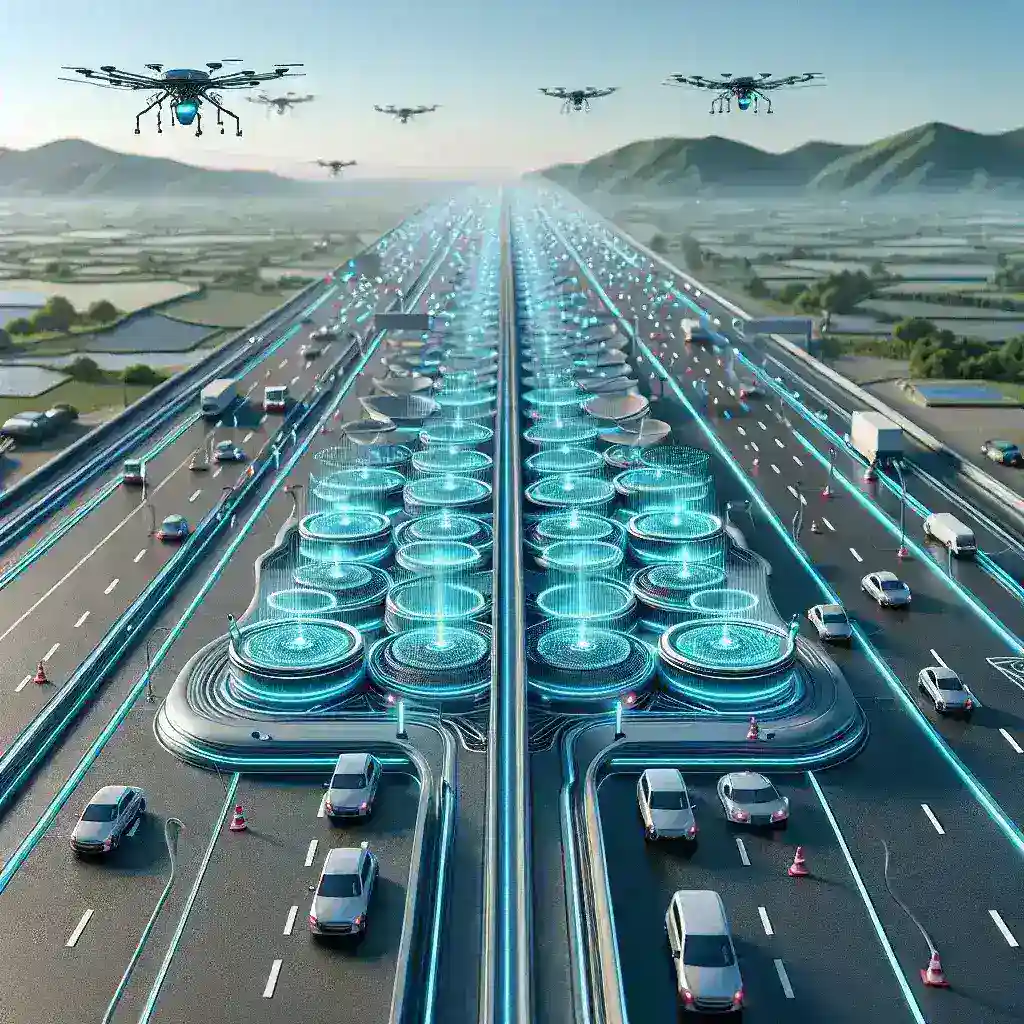 "Intelligent sensors installed on highways by the Ministry of Transport for predictive maintenance, aimed at enhancing road safety and efficiency."