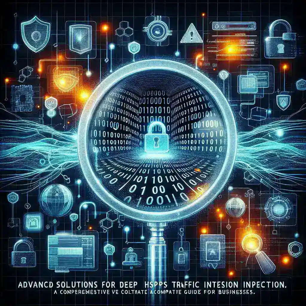 "Imagen que ilustra soluciones avanzadas para la inspección profunda de tráfico HTTPS en el contexto empresarial, destacando herramientas y tecnologías clave para garantizar la seguridad y el rendimiento de las redes."