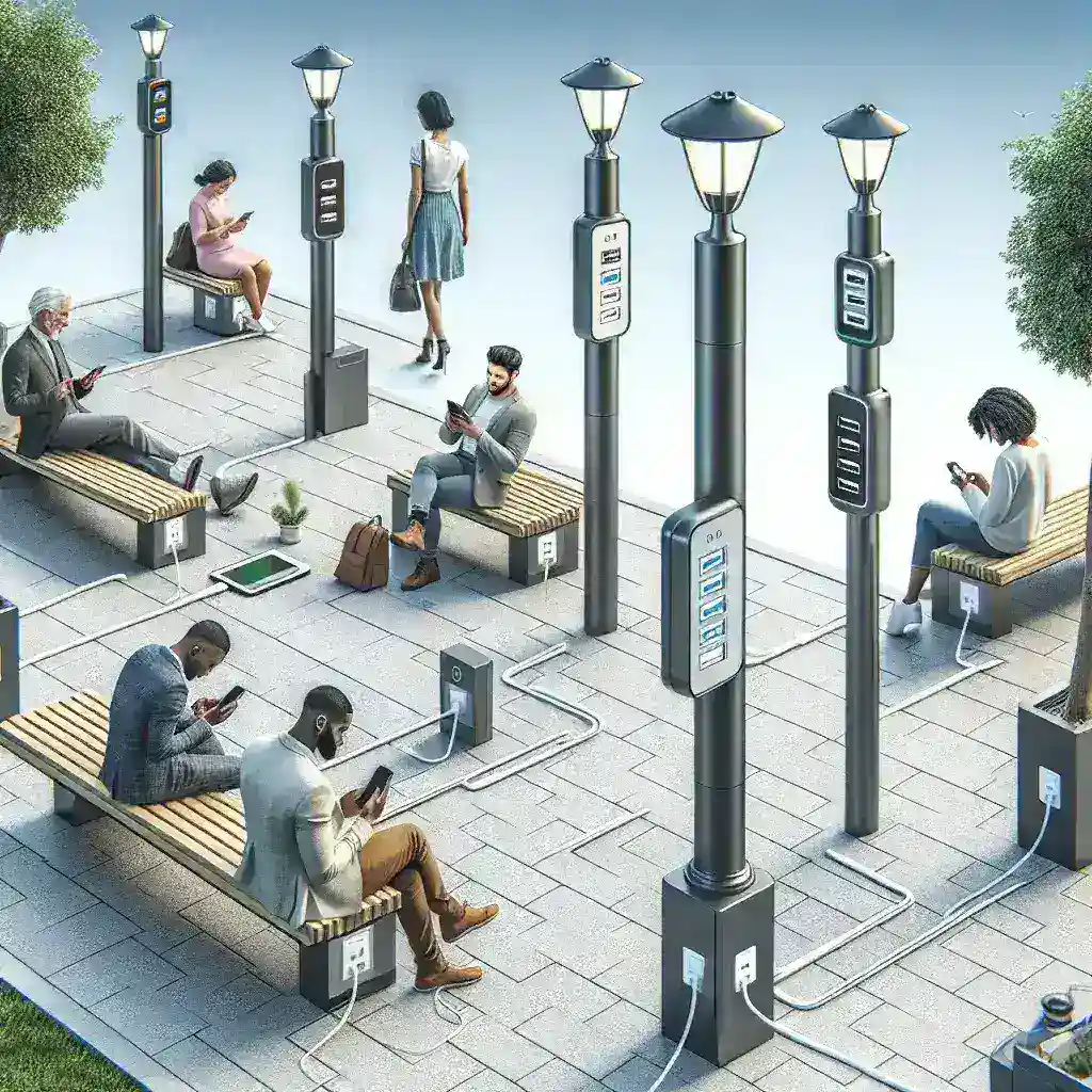 Fabricantes de mobiliario urbano añaden cargadores USB-C con gestión inteligente de energía